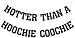 Hotter Than a Hoochie Coochie Banner - Hoochie Coochie Meme Birthday Decorations, 90s Country Music Lover Birthday Party Banner Black Glitter