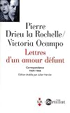 Lettres d'un amour défunt : Correspondance 1929-1944
