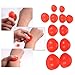 Generic 4x 12Pcs Silicone Vacuum Cup, Silicone Cupping Strong Suction Accessory,