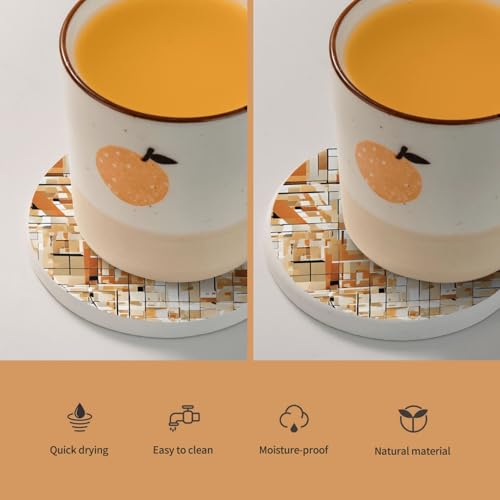 Dessous de verre accessoires de café en diatomite pour préserver vos meubles - 5