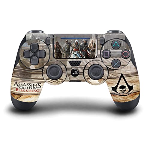 Head Case Designs Officially Licensed Assassin's Creed Group Key Art Black Flag Graphics Vinyl Sticker Gaming Skin Decal Cover Compatible With Sony PlayStation 4 PS4 DualShock 4 Controller