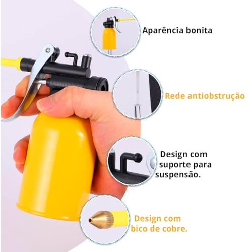 Bomba de Óleo Almotolia Bico Rígido 200ml Profissional