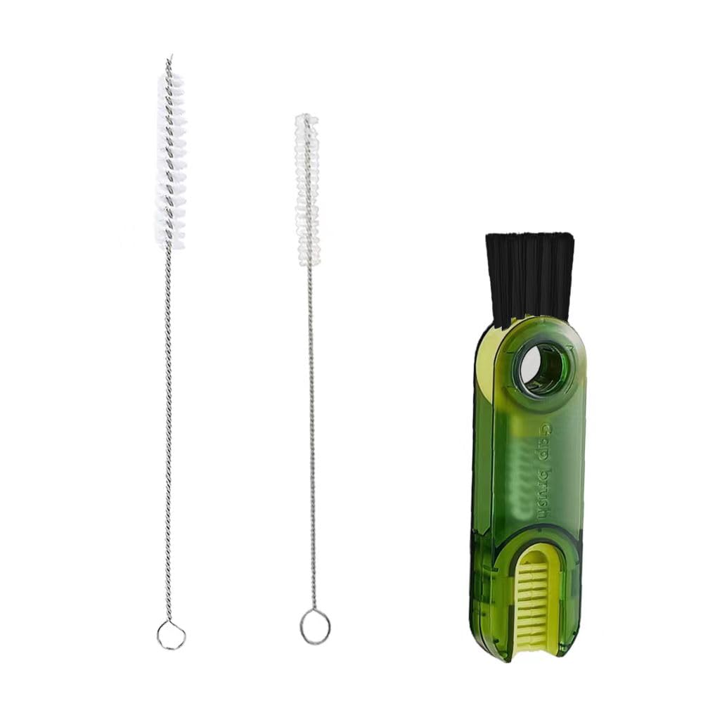 Brosse Nettoyage 3-en-1 + 2 Brosses Paille | Multifonction, Durable, Nettoyage Précis