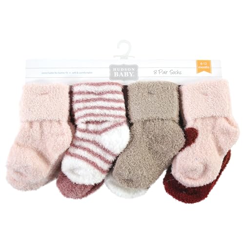 Image of Hudson Baby Baby 8-pack Cotton Rich Newborn and Terry Socks