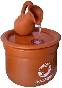 Bebedouro Cerâmica Jarra AcquaPet Cães E Gatos 2L Bivolt