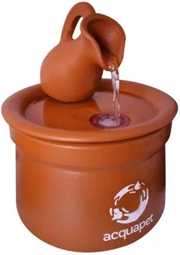 Bebedouro Cerâmica Jarra AcquaPet Cães E Gatos 2L Bivolt