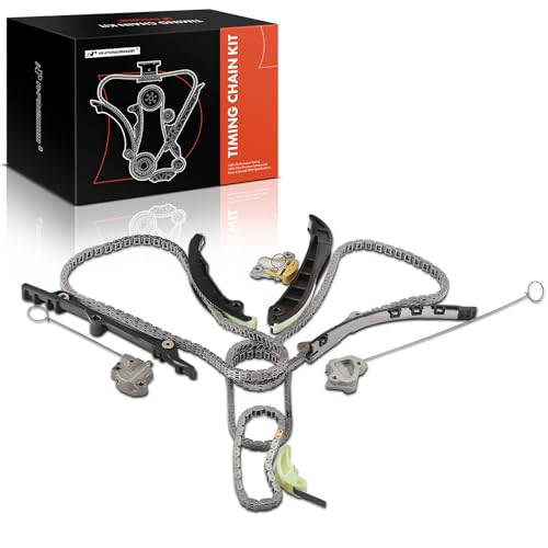 A-Premium Engine Timing Chain Kit W/Tensioner & Guide Compatible with Ram, Jeep, Dodge & Chrysler - 1500, Grand Cherokee, Grand Caravan, Charger, Journey, Town & Country, 200, Durango - V6 3.2L 3.6L