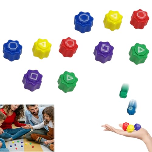 Gxlaihly Juego Tradicional Coreano Gonggi - Guijarros de Piedra para Calamar, Entrenamiento de Coordinación Niños y Adultos (10Pcs)