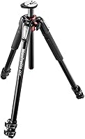 Vista 1 de Manfrotto 055 Trípode de aluminio de 3 secciones con columna horizontal (MT055XPRO3), negro