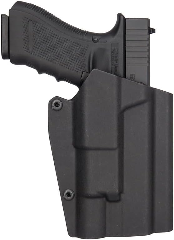 Lancer Tactical Light Bearing Hard Shell Holster for Glock 17 [Large] - for Pistol, Airsoft, Paintball, Hunting