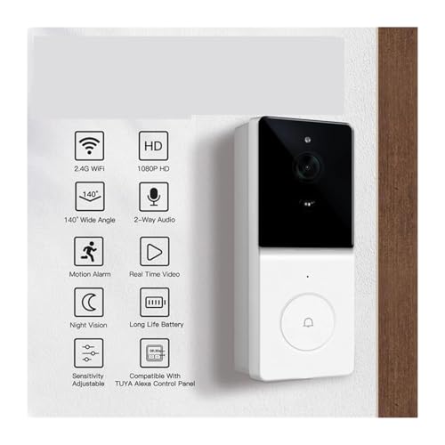 Sonnette vidéo pour sécuriser votre entrée avec interphone Wi-Fi - 3