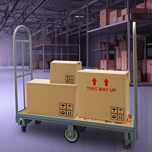 Carretilla plataforma HaulPro 16x60 con madera miniatura 6
