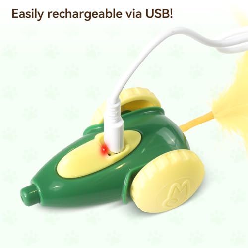 Migipaws cat Toy, Automatic Interactive Migicar Toy Like a Mouse, Intelligent Programme, Rechargeable Kitten Toy — view 6
