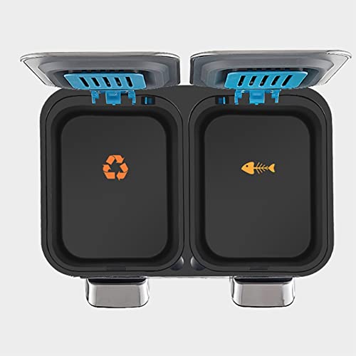 Papelera de cocina con pedal y sensor, gris miniatura 4
