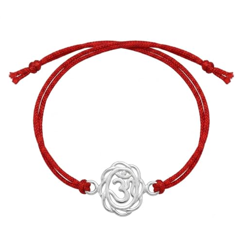 Image of Parnika 925 Pure 92.5 Sterling Silver Om Trishul Tripund Rakhi Bracelet for Brother | Hallmarked Silver Rakhi for Bhai & Bhaiya | Raksha Bandhan Gift with Roli Chawal | Premium Thread Rakhi