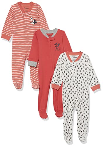 Image of Amazon Essentials Disney | Marvel | Star Wars Unisex Babies' Cotton Footed Sleep and Play - Discontinued Colors, Multipacks