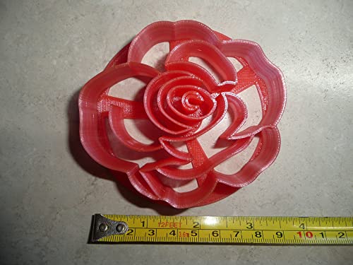 Rose Flower Design Pattern Concha Cutter Mexican Sweet Bread Stamp Made In Usa Pr4518 Red #TOP3
