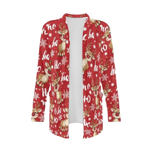 Image of Biyejit Women's Long Sleeve Open Front Cardigan Casual Loose Lightweight Cardigans with Pockets Drape Cardigan