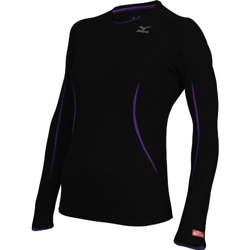 T-shirt de course respirant Mizuno femme pour courir au chaud en hiver