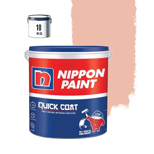 Image of Nippon Paint Quick Coat Interior Emulsion Paint - 10 KG (PUEBLO PEACH)-Quick Drying, Good Coverage, Low VOC-Paint for Wall, Living Room