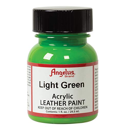 Angelus Acrylic Leather Paint, Light Green, 1 oz.