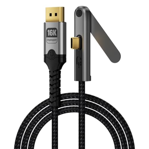 Cable tipo C a DisplayPort 2.1 de 2m y 16K 60Hz para monitor de escritorio