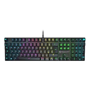 ROCCAT Suora FX RGB Illumination Frameless Mechanical Gaming Keyboard, UK Layout