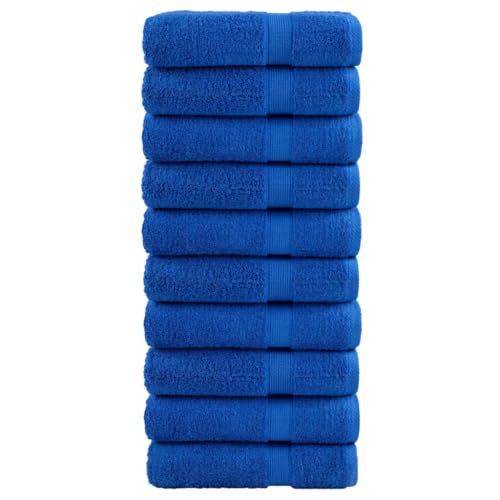 NQJIBUE Item-Premium - Toallas de baño SOLUND 10 unidades, color azul, 100 x 150 cm, 600 g/m², ropa de cama y toallas