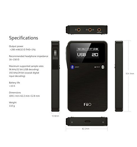 Fiio E17 Alpen Portable Headphone DAC Amp In Working Condition