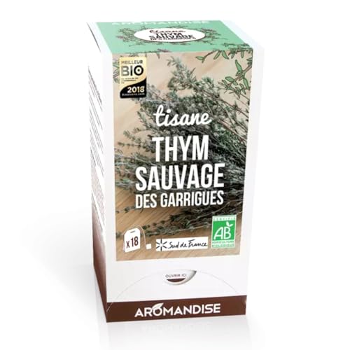 Aromandise - Tímulo salvaje de Garrigues Bio - Caja de 18 bolsitas