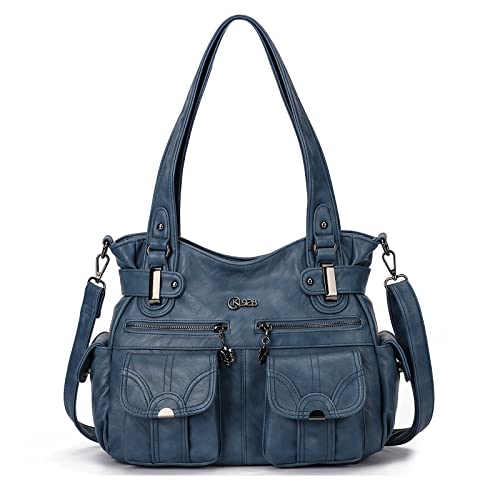 Image of KL928 Women's Large Purses Handbags PU Leather Multi-Pocket Shoulder Bag | Large