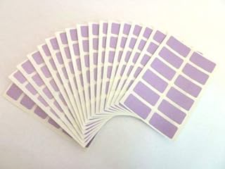 200 Labels, 25x12mm Rectangle, Purple, Colour Code Stickers, Self-Adhesive Sticky Coloured Labels