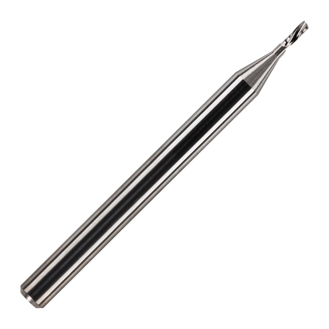 Rennie Tool 1mm x 3mm Flute x 1/8" Shank Carbide 1F Down Cut Router Bit