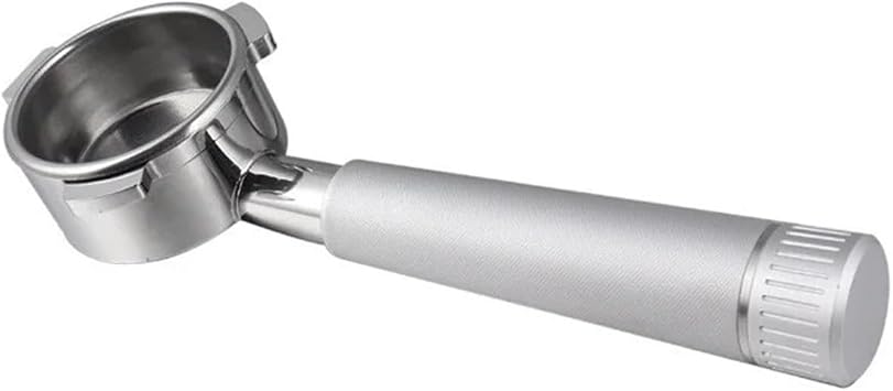 54mm 底なしポルタフィルター アルミニウム合金 M10 ハンドル付き、Breville BES870 875 878 880 に対応、コーヒーマシンアクセサリーBlack,875