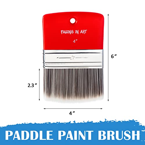 Falling in Art Filbert Paddle Paint Brush, Scale Brush for Oil and Acrylic Paints,4 Inch by Falling in Art - Image 2