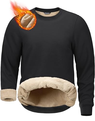 G Gradual Sherpa Lined Sweatshirts for Men Fleece Pullover