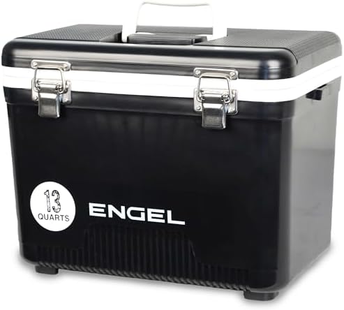 ENGEL 13qt Leak-Proof, Air Tight, Drybox Cooler and Small Hard Sh...