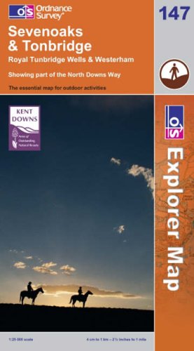 Sevenoaks and Tonbridge: Sheet 147 (Explorer Maps)