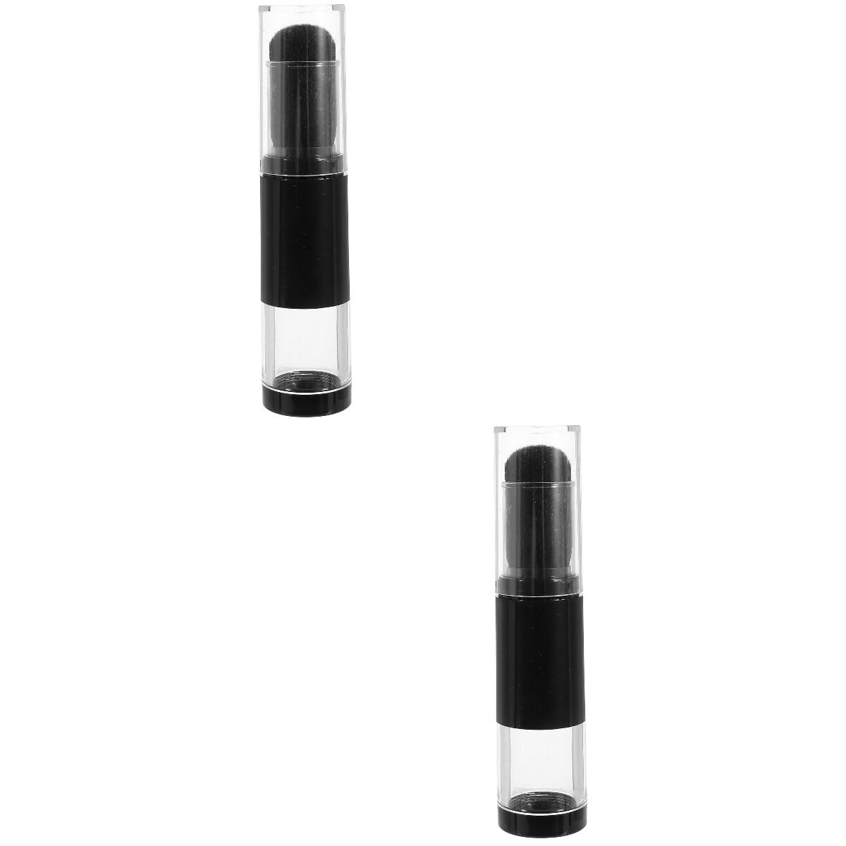 balacoo Makeup Foundation Brush - 2PCS Powder Brush Cream Liquid Foundation Brush Travel Makeup for Powder Liquid Foundation Makeup, with Refillable Loose Powder Bottle Jar