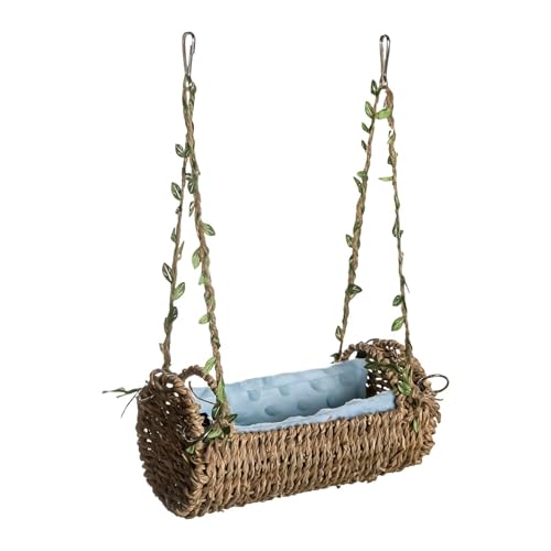 Breathable Hamster Swing, Chew Proof Small Pet Bed, Suspension Hammock Accessory, Removable Comfort Mat, Indoor Play Tool, Syria