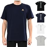 [コロバニィ] 睡眠・休息サポート 遠赤外線 スパオール配合 Tシャツ 半袖 クルーネック コットン 5.6オンス ルームウェア [ネイビー XL]