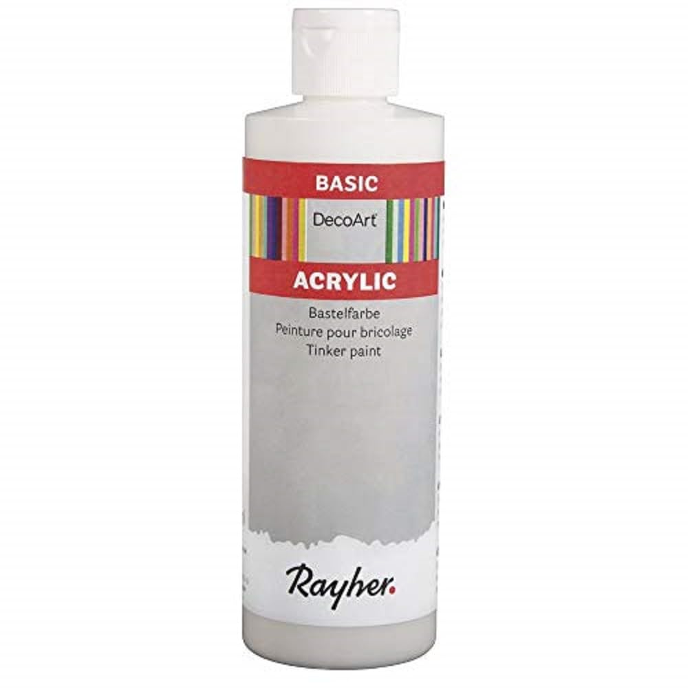 Rayher Acrylic Brico Color, Blanco, Botella 235 ml, 235