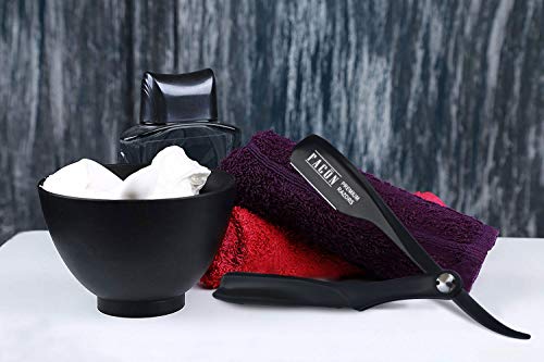 100 Blades + Facón Professional Classic Japanese Straight Edge Barber Razor - Salon Quality Cut Throat Shavette #TOP1