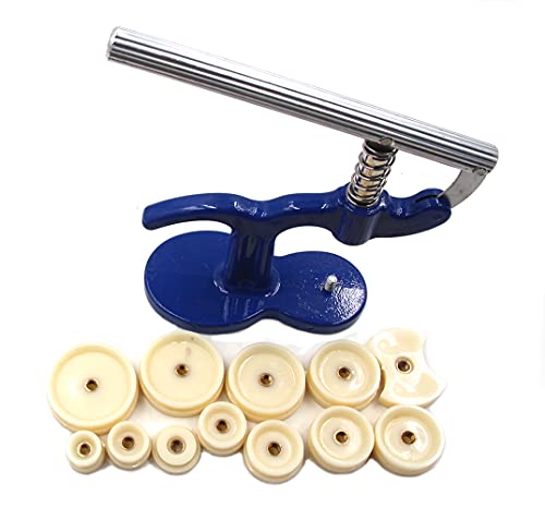 Hotwin Watch Press Set,25-40mm Watch Back Case Cover Press Closer 12 Dies Set Watchmakers Repair Tool for Close Snap Off Watch Back Cove