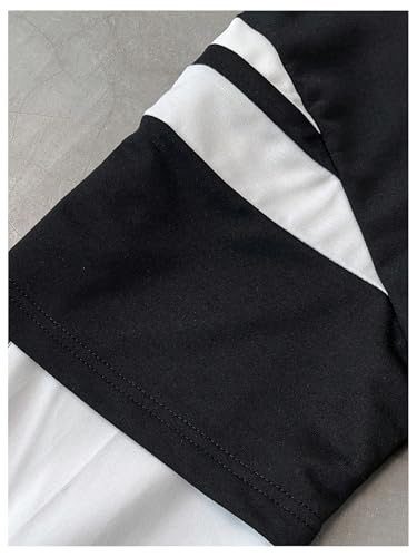 SOLY HUX Men's Letter Graphic Crewneck Sweatshirt Pullovers 2 in 1 Long Sleeve Shirts Fall Clothes4