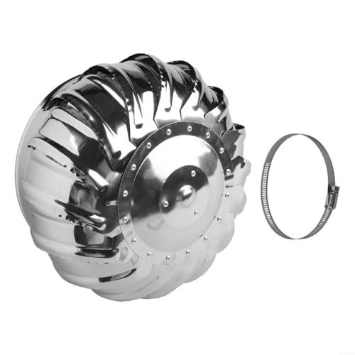 Gdfnmogo Tapa de escape de acero inoxidable 304 de 110 mm para campanas de cocina y calentadores de baño con protección contra la lluvia