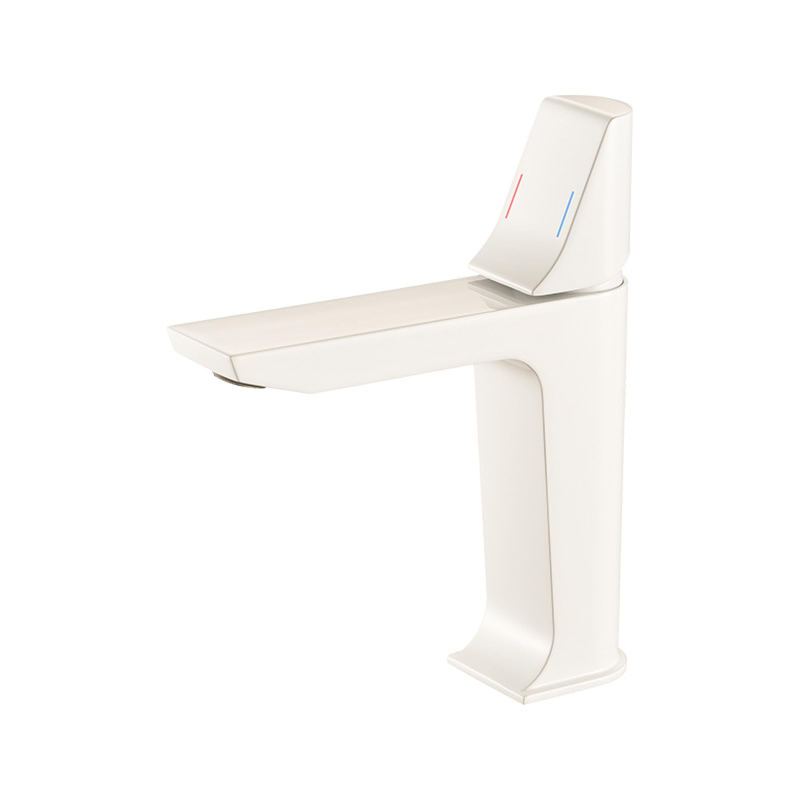 Fanjubei Milky White Bathroom Copper Hot And Cold Basin Faucet,