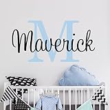 Name Wall Decal Sticker Custom Name Wall Decal Girls Room Boys Room (343) - Personalized Name Wall D