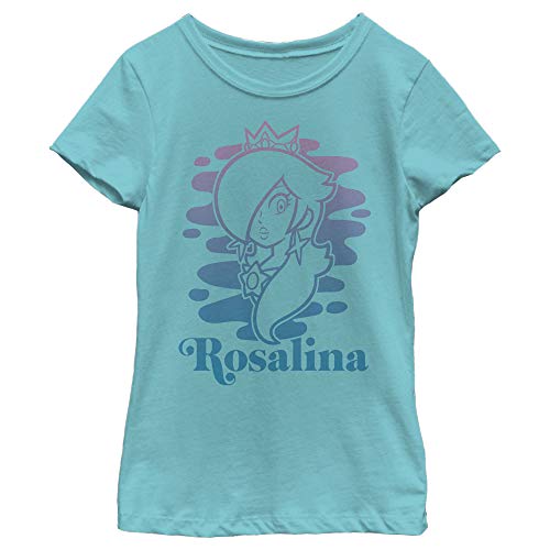 Nintendo Unisex Child T-Shirt, Tahiti Blue, Medium US