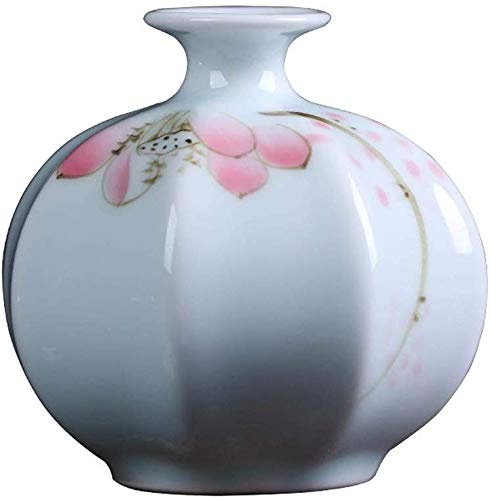 Vase en céramique glaçure verte fait main MU d'exception pour fleur séchée